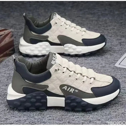 Casual Lace-Up Shoes – Height Increasing Thick Sole – Flat Silhouette | KIMLUD