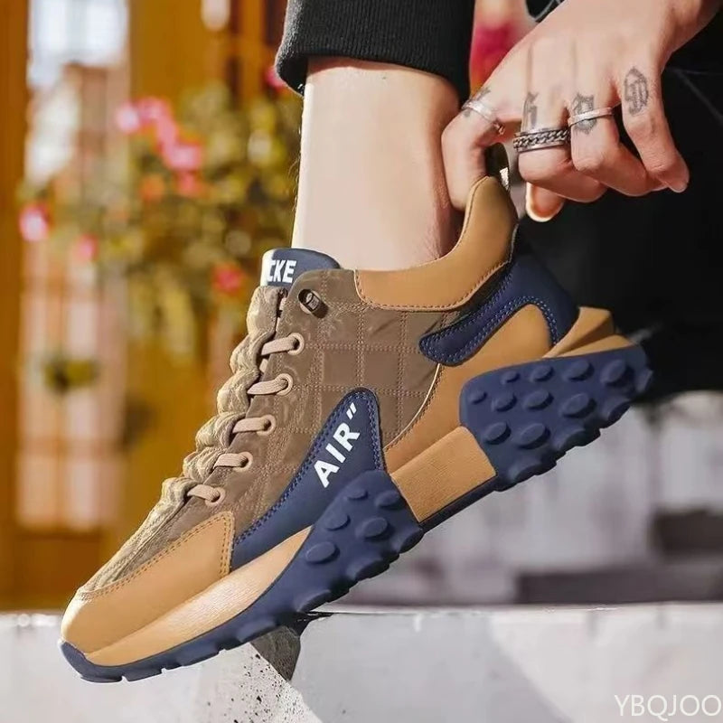 Casual Lace-Up Shoes – Height Increasing Thick Sole – Flat Silhouette | KIMLUD