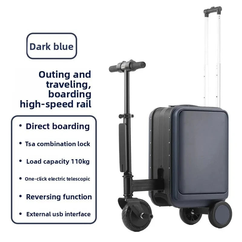Nylon Suitcases Carry-On 20-Inch Trolley — Black | KIMLUD