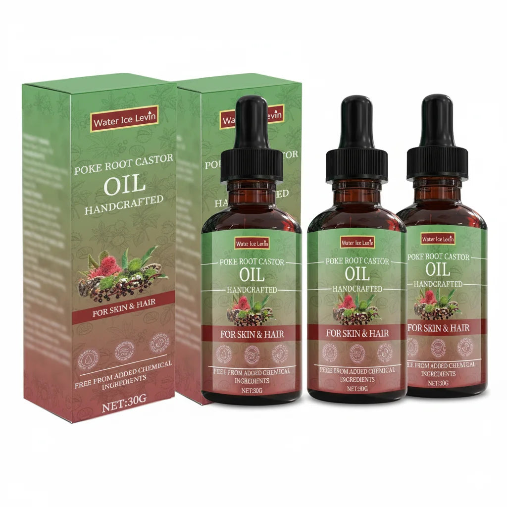 Poke Root Castor Oil Treatment Velvet Moisture For Skin And Hair — Emerald | KIMLUD