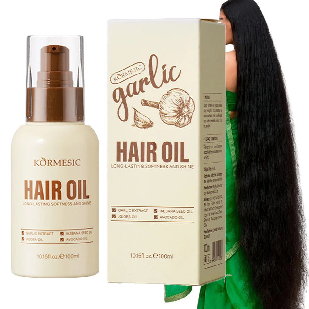 Garlic-Infused Oil Hair Growth Treatment For Damaged Roots And Thinning Hair — Cream | KIMLUD