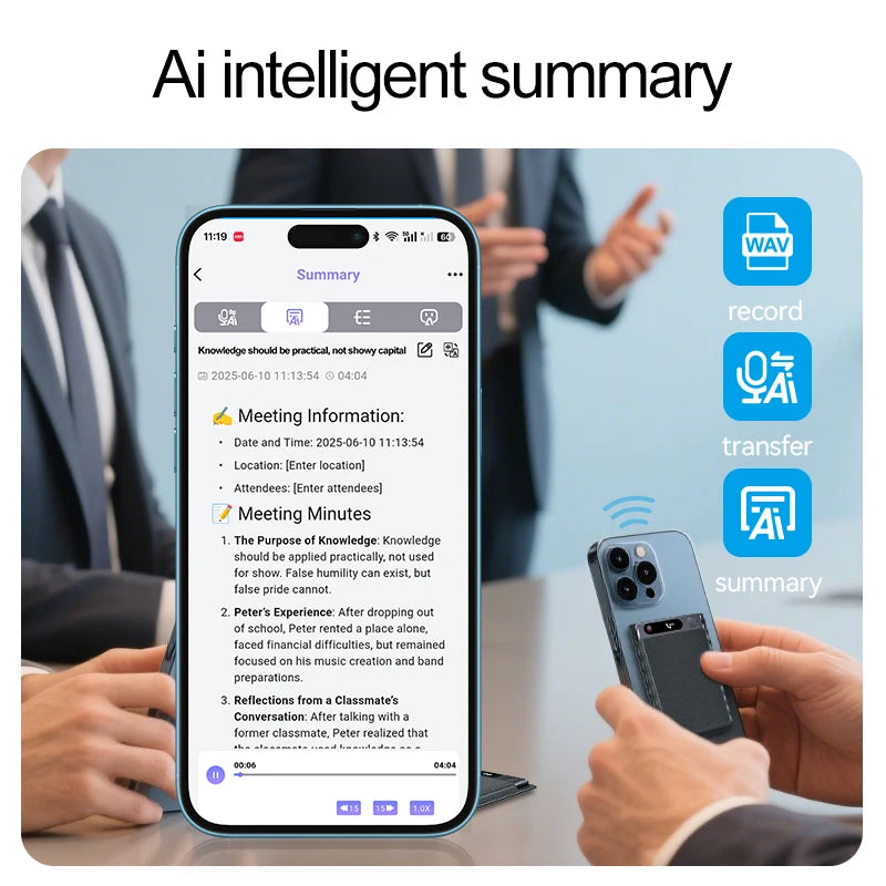 KIMLUD, Smart AI Recording Device with WiFi Quick Charge Large Memory Noise Reduction Function Portable Voice Activated Dictaphone, KIMLUD Womens Clothes