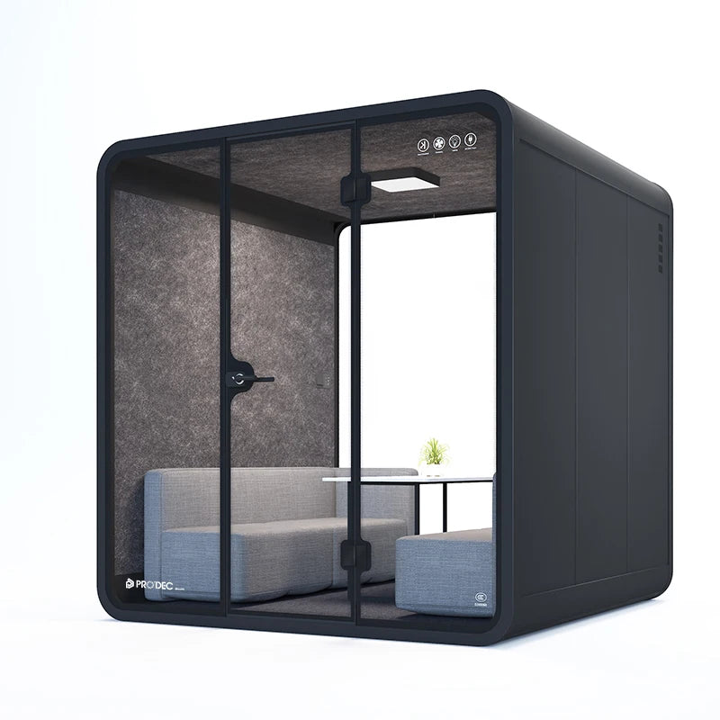 Meeting Pod – Soundproof Booth – Aluminum Frame | KIMLUD