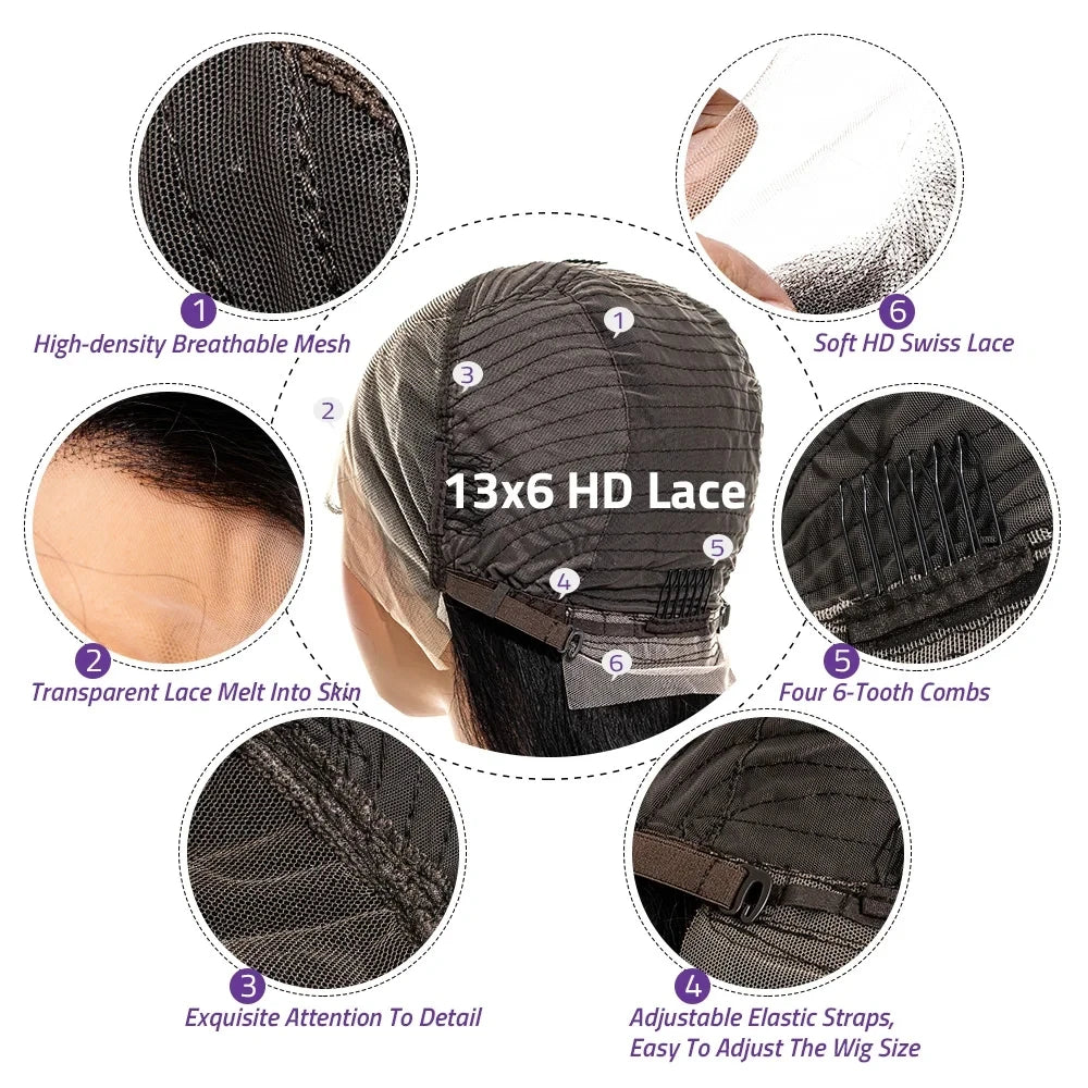 Lace Front Wig – 200 Density – Human Hair – 427 Blonde Brown | KIMLUD