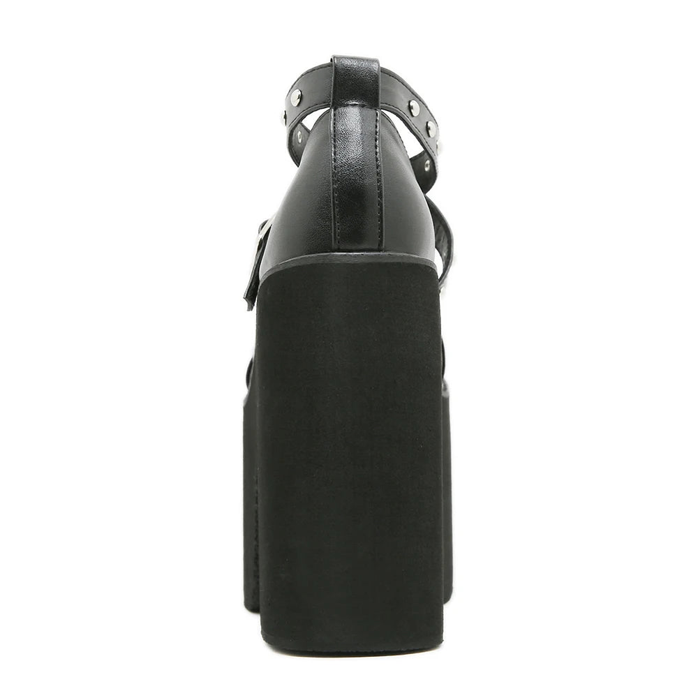 Belt – Rivet Buckle – Silhouette Belt – Black | KIMLUD