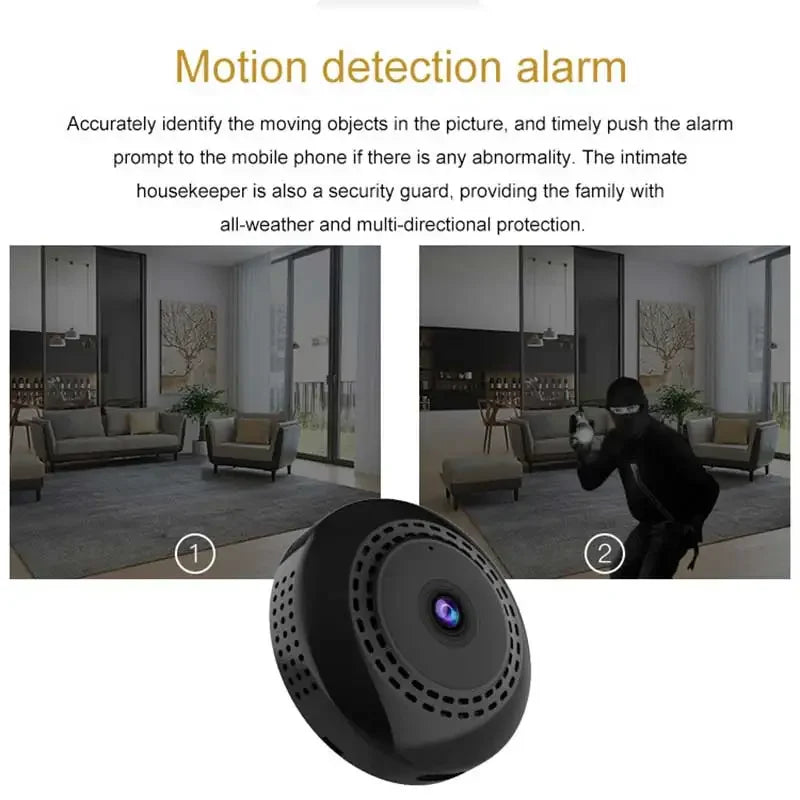 1080P WiFi  Mini Wireless Camera Indoor Tiny Camera Without Light Motion Detection Ultra Small Home Surveillance Battery Camera