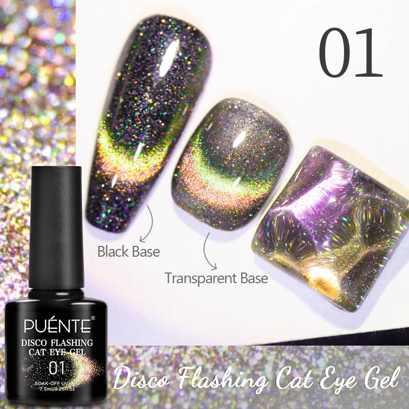 Reflective Glitter Gel Nail Polish Multidimensional Holographic Sparkle, UV-Curable Finish — Pink Lilac | KIMLUD