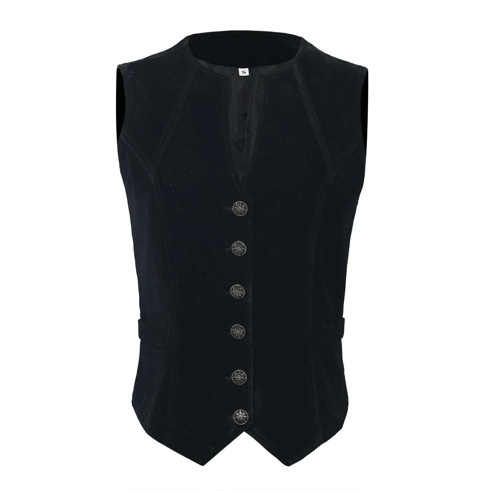 KIMLUD, Vintage Velvet Vest for Women V Neck Cropped Sleeveless Casual Tops Regular Fitted Jacket Waistcoat, KIMLUD Womens Clothes