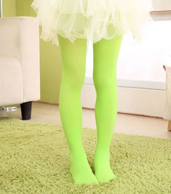 Summer Spring Candy Color Kids Pantyhose Ballet Dance Tights for Girls Stocking Children Velvet Solid White Pantyhose