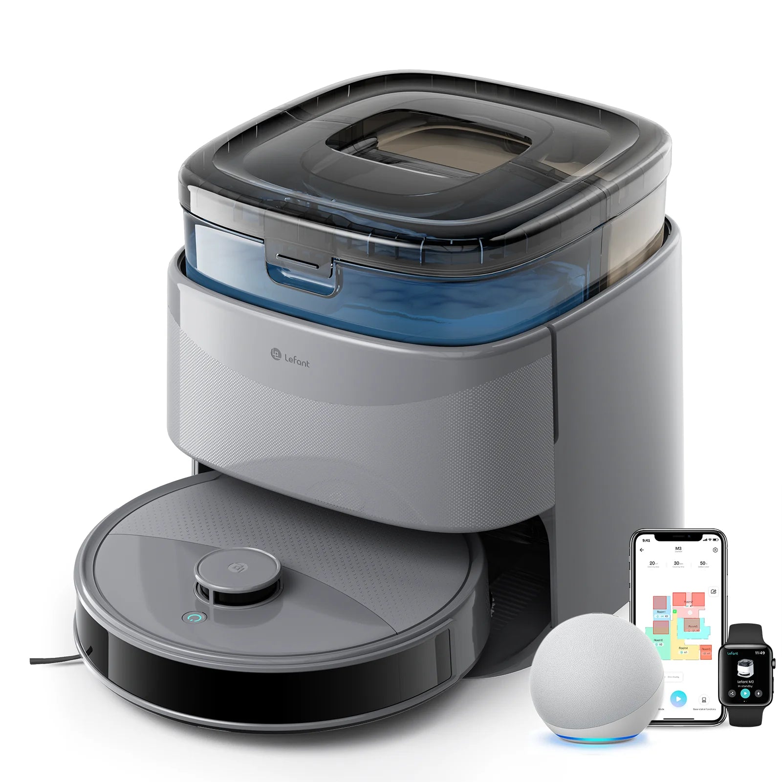 Robot Vacuum And Mop Lefant M3 Max — White | KIMLUD