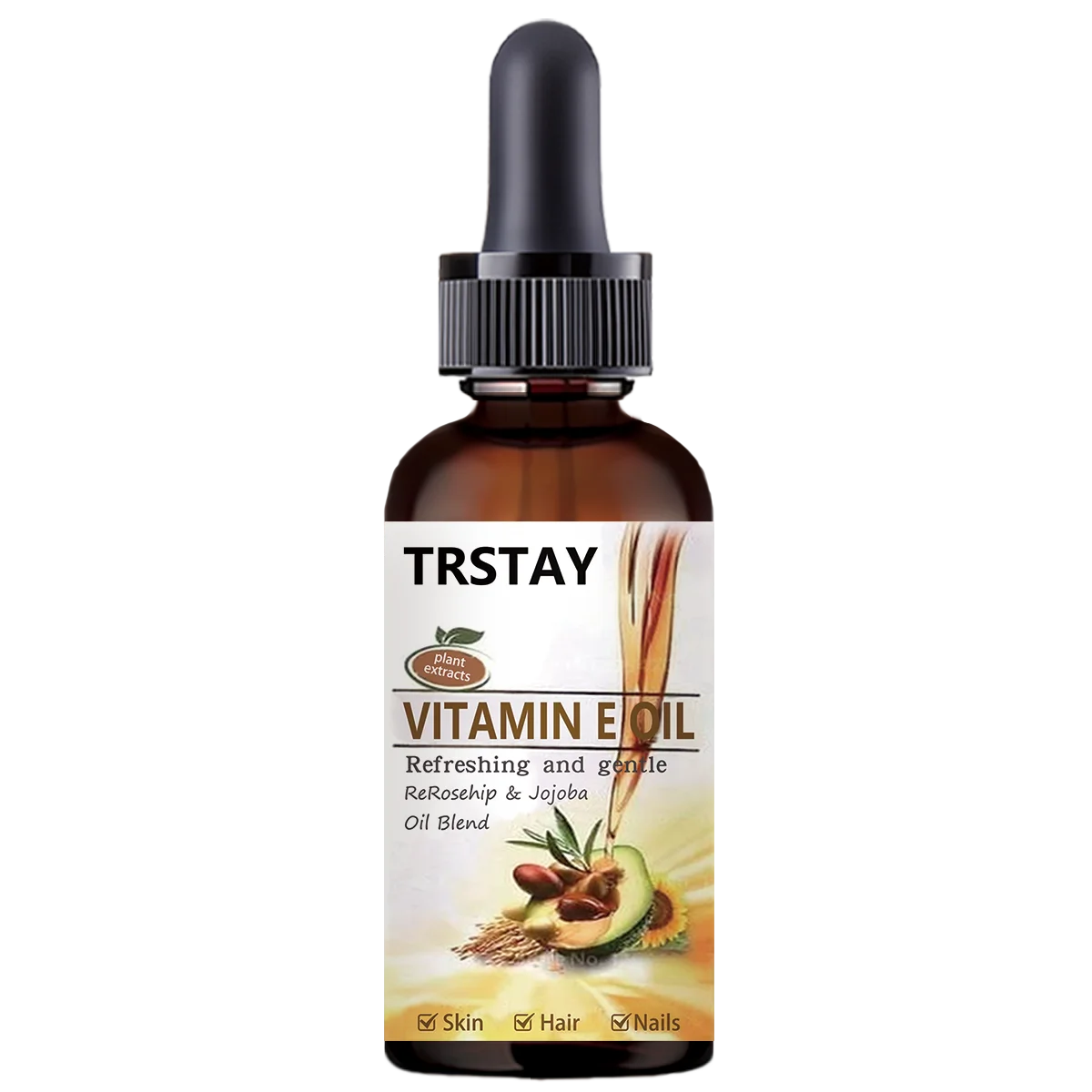 Pure Vitamin E Oil For Face And Body — Clear | KIMLUD