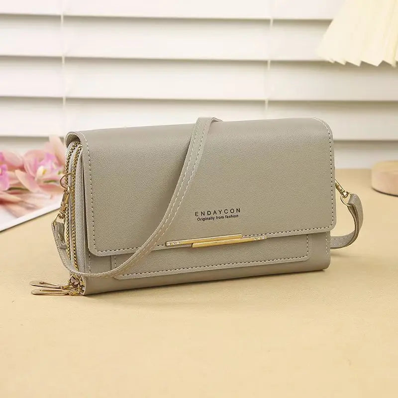 2024 New Women's Wallet Korean Multifunctional Shoulder Bag Mid-length Clutch Coin Purse