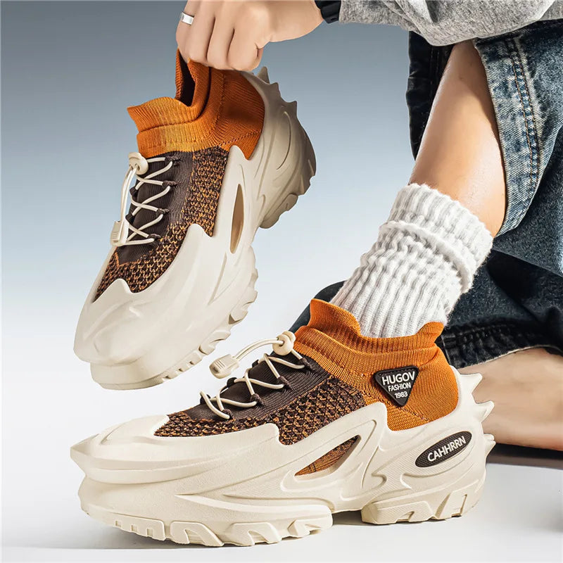 Men's Youth Summer Breathable Sports Running Shoes Mesh Comfortable New Socks And Shoes for Men
