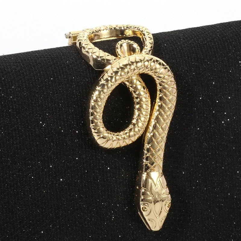 Snake Buckle Satin Evening Purse Sparkling Crystal Embellished — Champagne Pink | KIMLUD