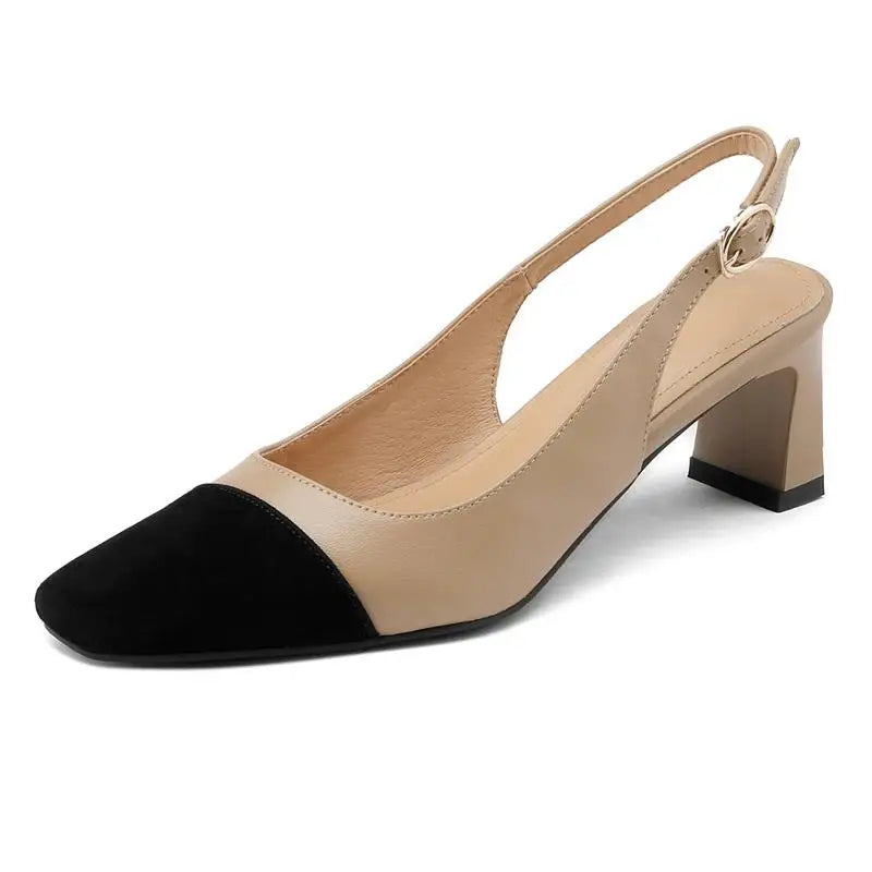 MORAZORA Big Size 34-43 New Genuine Leather Shoes Women Sandals Slingbacks Summer Shoes High Heels Party Wedding Shoes