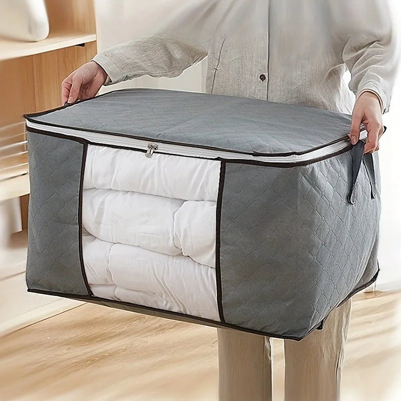 Polyester Storage Bag With Window — Clear | KIMLUD