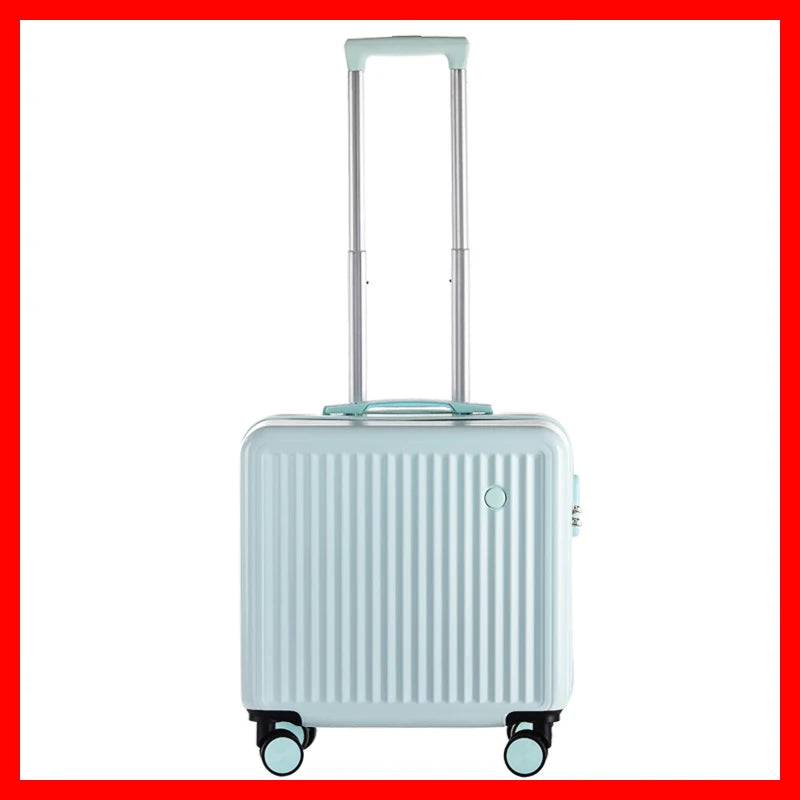 Front Opening Travel Suitcase Universal Wheel Rolling Luggage Bag Men and Women Lightweight Boarding Trolley Case18 20 Inch