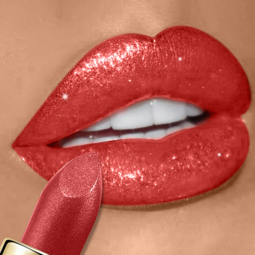 Glitter Lipstick,Sparkling Lip Gloss Lip Balm,Starry Shimmer,Moisturizing Lip Balm,Long-Lasting Lip Makeup Music Festival