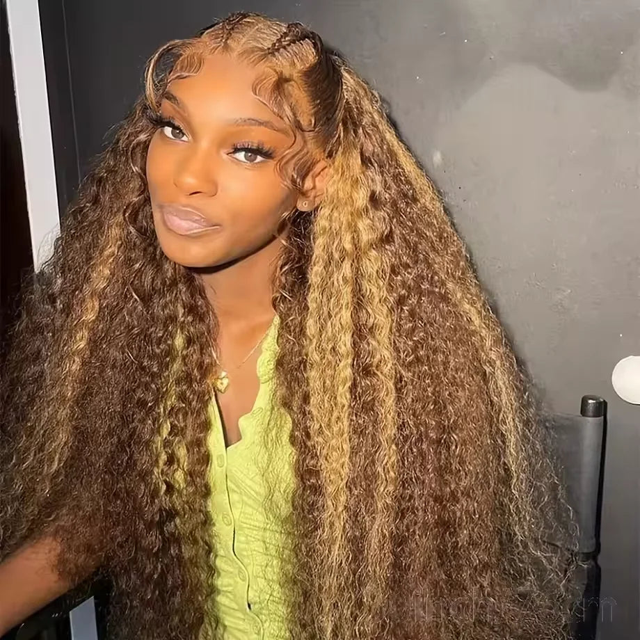 Lace Front Wig – HD Deep Wave – Human Hair – Honey Blonde | KIMLUD