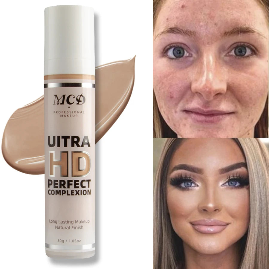 9 Shade Full Coverage Concealer Liquid Foundation  makeup high coverage  Base makeup  cushion Foundation cream  Natural Matte