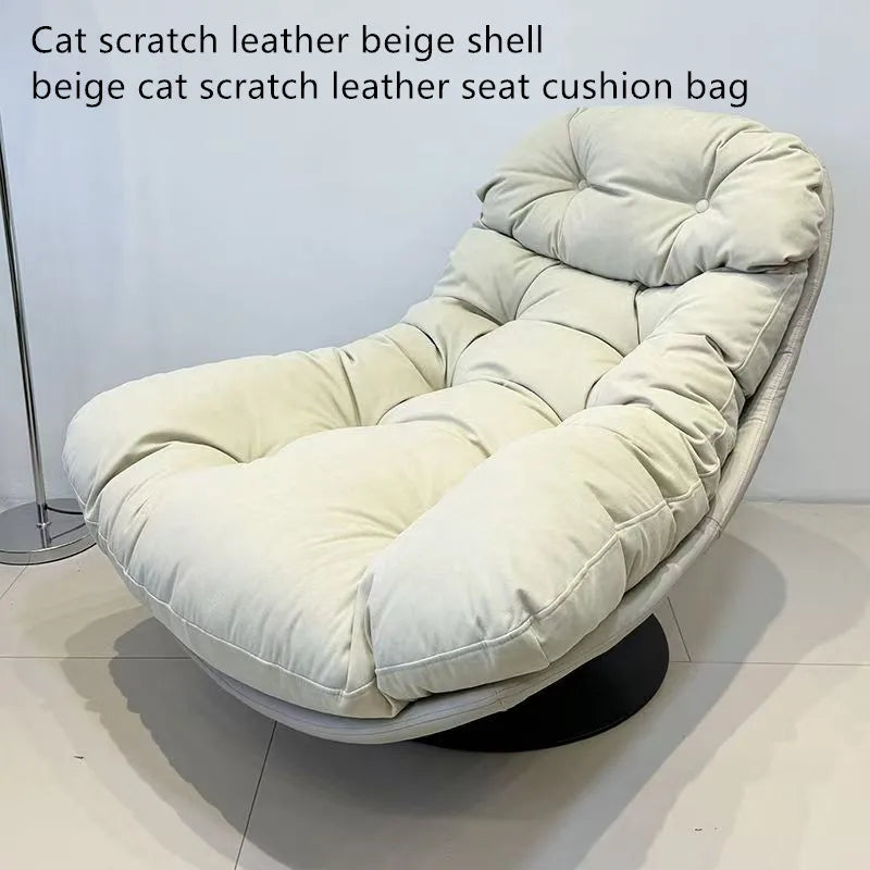 Modern Luxury Lounge Chair for Living Room Study Balcony Single Seat Swivel Leisure Chair Reading Lazy Sofa for Room Balcony