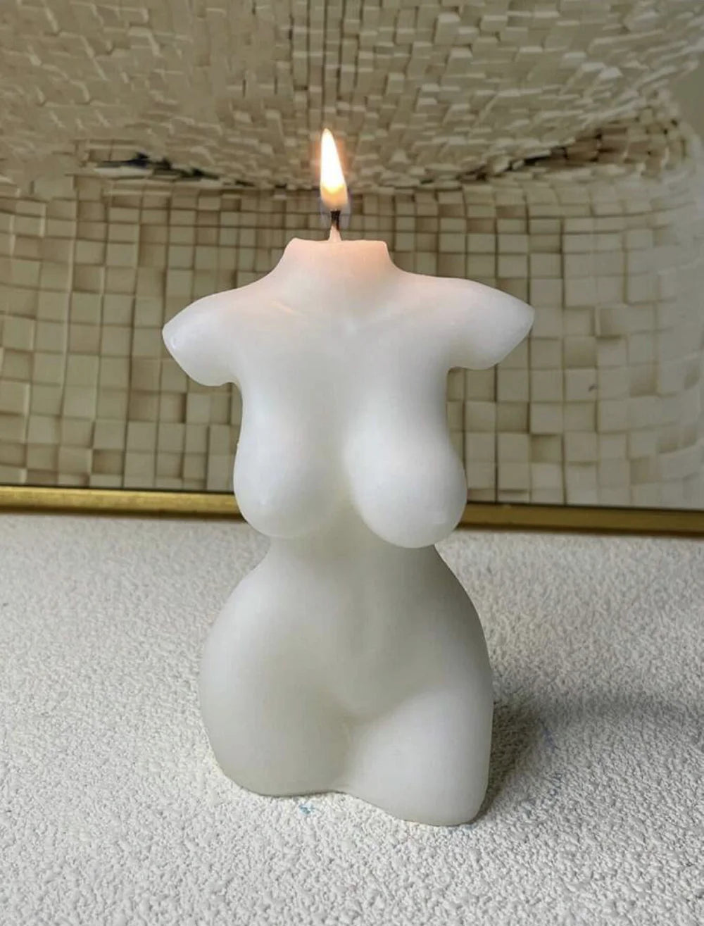 KIMLUD, 1pc Women's Body Shape Aromatherapy Candle Home Decoration Candle Human Sculpture Candle, KIMLUD Womens Clothes