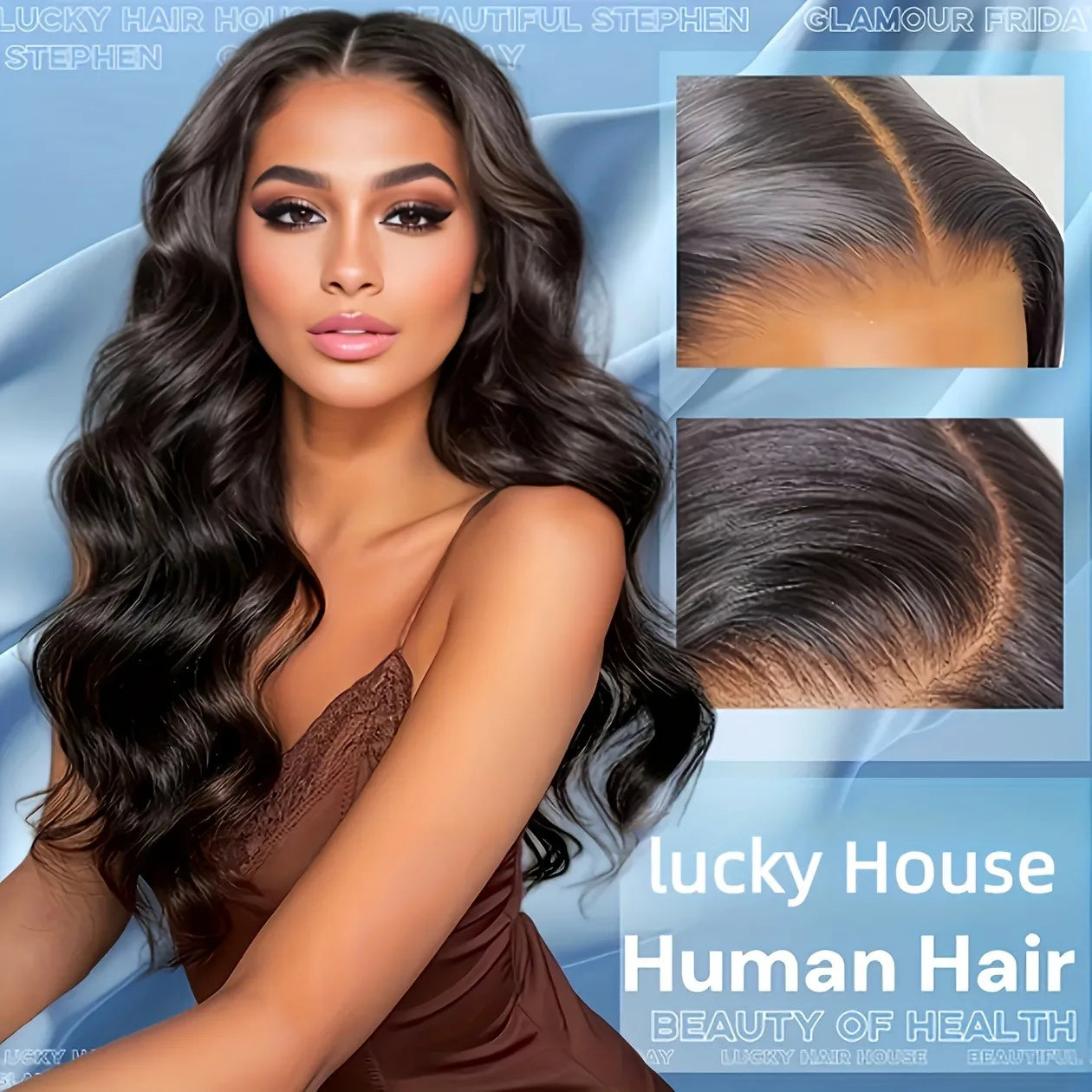 Body Wave Lace Front Glueless Wig — Transparent | KIMLUD