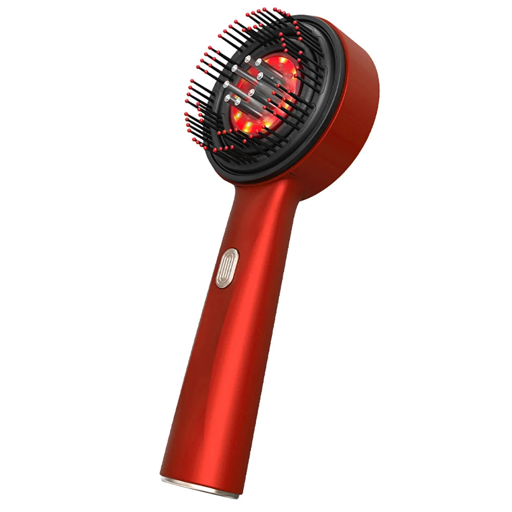 Electric Massage Comb Vibration Massager Red Light Follicle Comb Scalp Brush Hair Growth Anti Hair Loss Liquid Oil Applicator