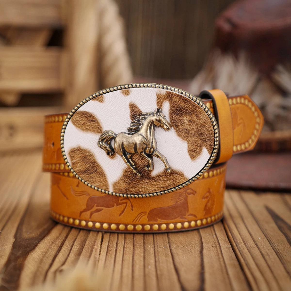 PU Leather Western Belts Timeless Classic — Black | KIMLUD