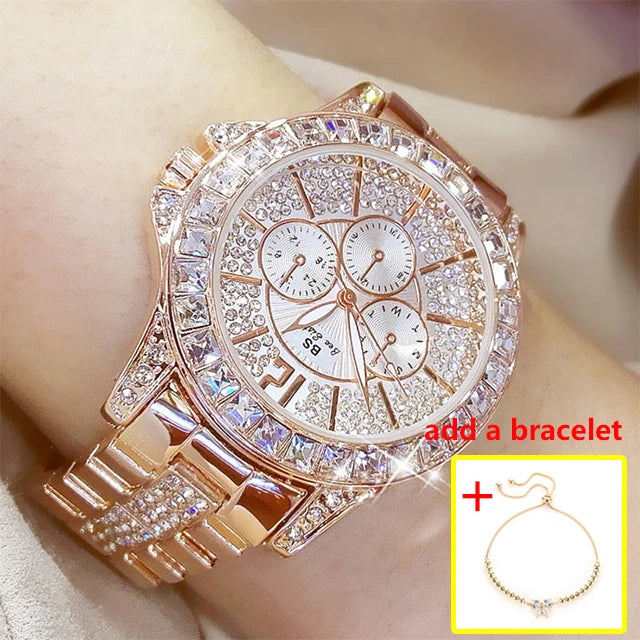 New Women Watch Quartz Diamond Luxury Watch Fashion Top Brand Wristwatch Fashion Watch Ladies Crystal Wristwatches