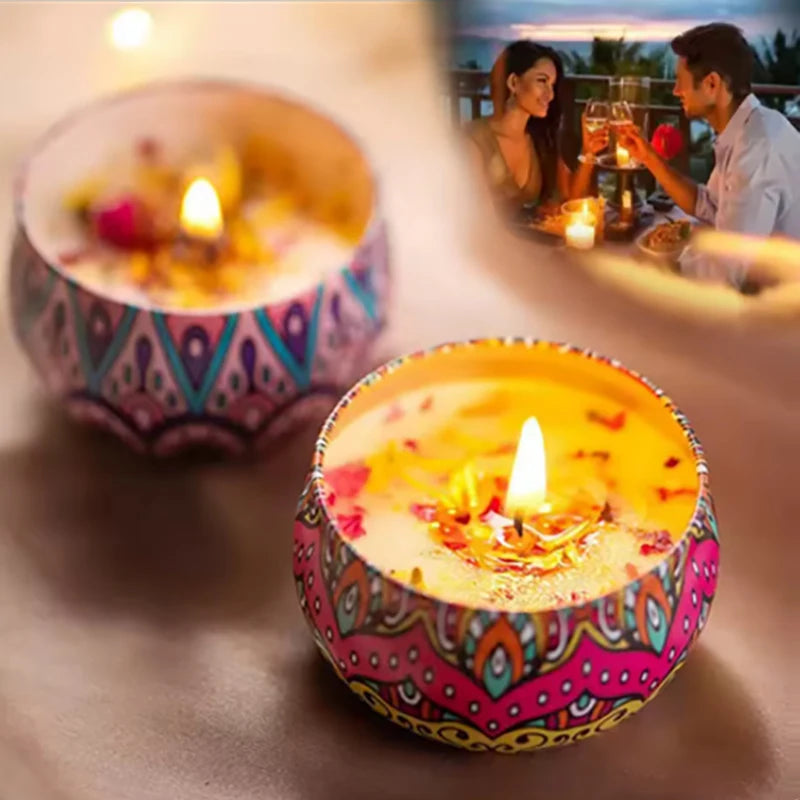 KIMLUD, Gbbma A box of notes Scented candles Use natural dried flowers candles For indoor aromatherapy, KIMLUD Womens Clothes