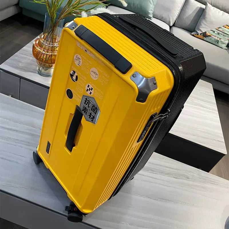 High-Quality Polycarbonate Travel Luggage — Black | KIMLUD