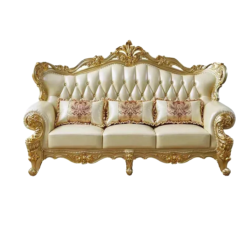 Large Filler Golden Sofas Wood Design Reclining Designer Luxury Couch Lounges Modular Nordic Canape Salon Furniture Home