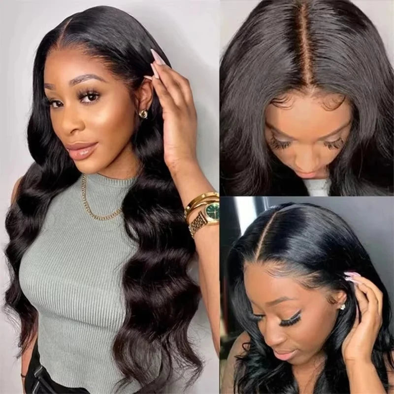 Loose Body Wave Human Hair Wigs 40 Inch 5x5 Glueless Wigs Ready To Wear 100% Human Hair 200 Density Glueless Brazilian Wigs sale