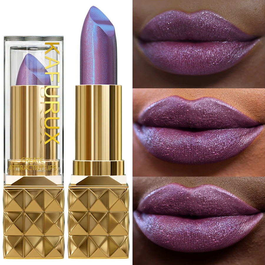 Glitter Lip Gloss Diamond Shine — Iridescent Purple-Lilac | KIMLUD