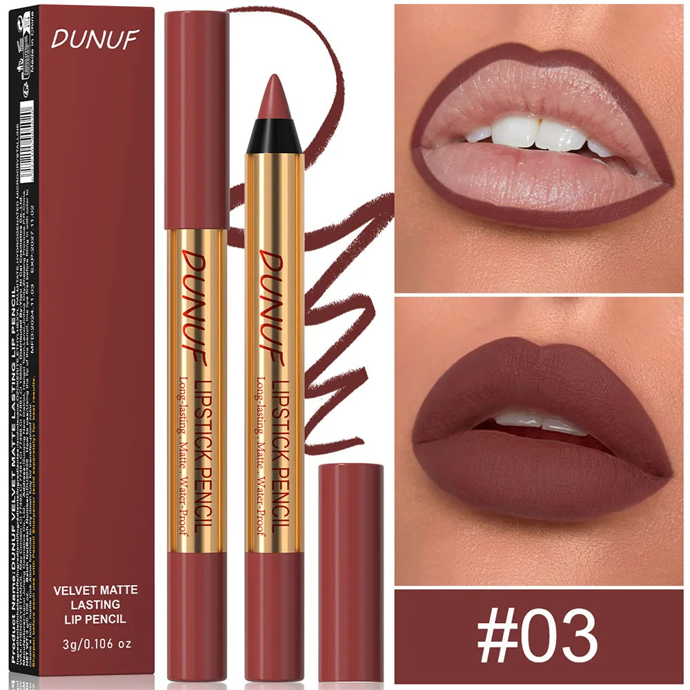 Lip Liner Pencil – Waterproof Matte Finish – Dark Red | KIMLUD