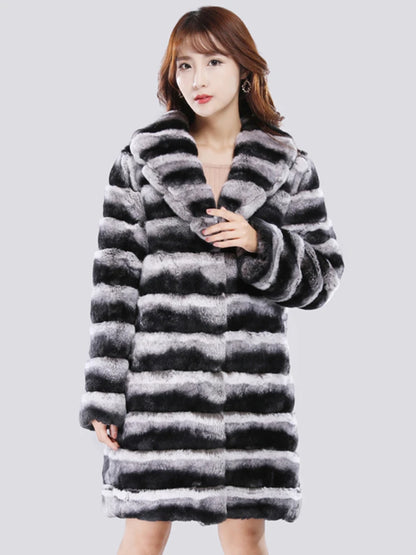 Fur Coat – Winter Warmth – Man-Made Fiber – Long | KIMLUD