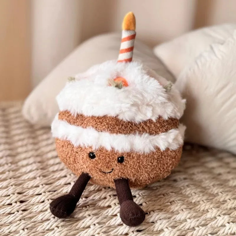 Fluffy Plush Bird Toy With Soft Furry Coat — Blue | KIMLUD