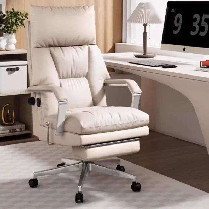 Executive Ergonomic Office Chair Sculpted Support — White | KIMLUD