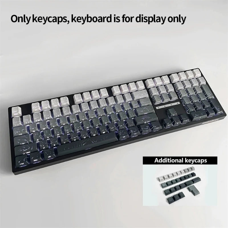2026 New Cherry Height Keycap Side Print Dual Injection Character Full Set of OEM Keycaps suitable for Mechanical Keyboard