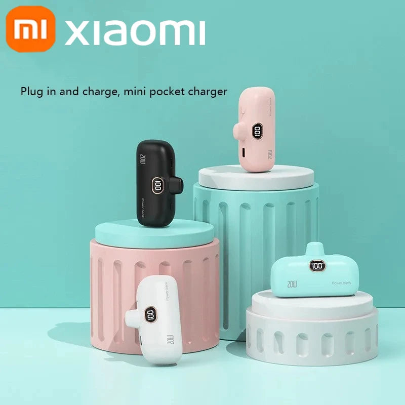 Xiaomi Mini Convenient Mobile Power Bank 30000mah Portable Fast Charging  suitable for iPhone 16 15 14 Samsung External Battery