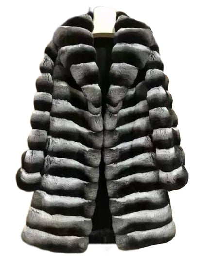 Fur Coat – Winter Warmth – Man-Made Fiber – Long | KIMLUD
