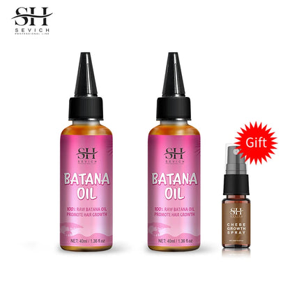 Batana Oil Hair Growth Set Traction Alopecia — Pink | KIMLUD
