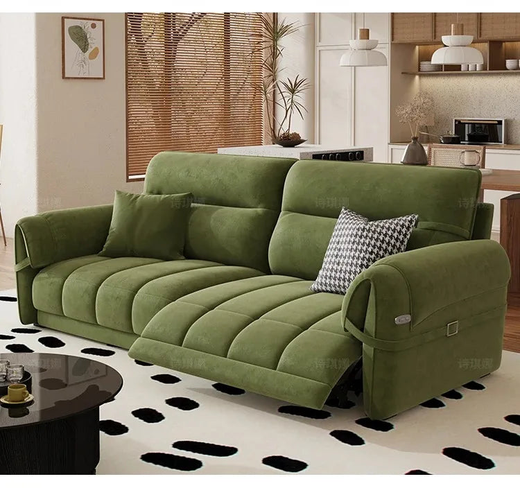 Nordic Modern Extendable Floor Sofas — Green | KIMLUD