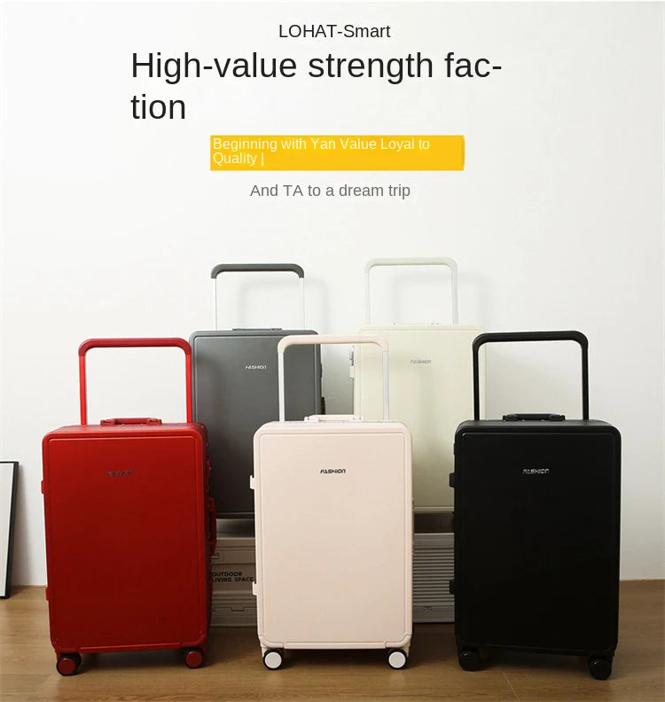 Aluminium Frame Travel Luggage Carry-On With Mute Wheels — Slate Gray | KIMLUD
