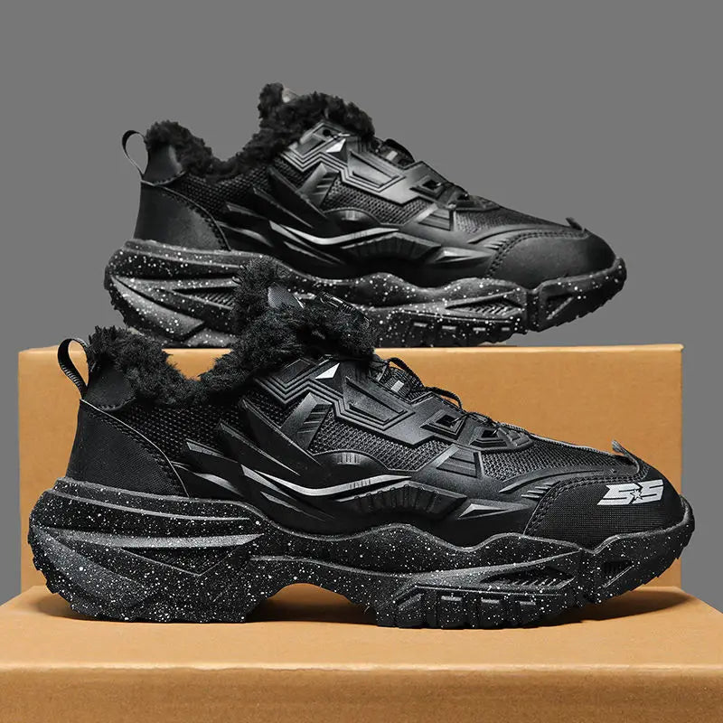 Men's Sport Shoes Thick Bottom Casual Style Fall Fashion Trendy Brand Hong Kong Style Old Dad Shoes Breathable Mesh Upper