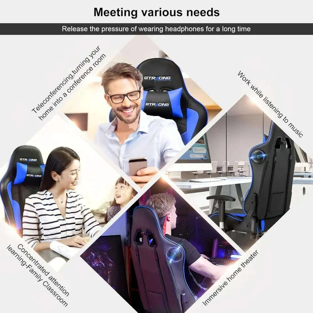 gaming-chair-with-speakers-bluetooth-music-video-game-chair-audio-ergonomic-design-heavy-duty-office-computer-desk-chair（blue）-nkimludkimlud-35574436