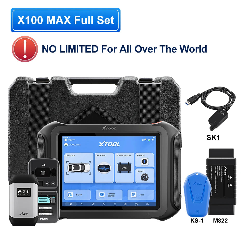 Matte Plastic Immobilizer Key Programmer X100 MAX — Black | KIMLUD