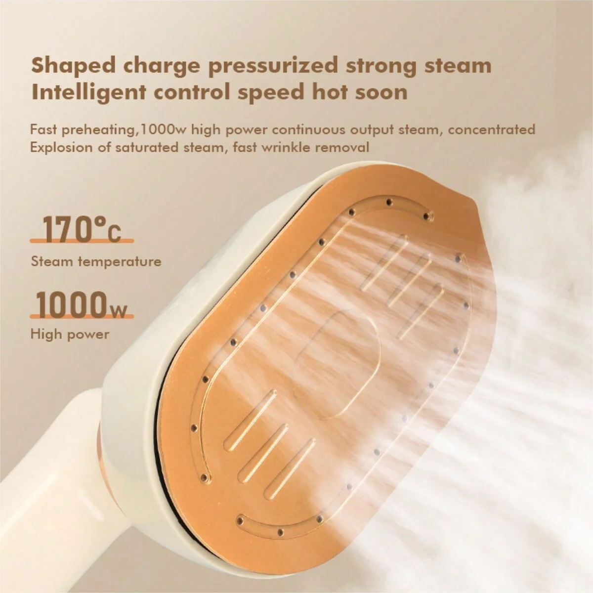 KIMLUD, Foldable mini steam iron Steam iron, strong penetration steam to remove wrinkles, suitable for clothes, wool, poly, silk, linen,, KIMLUD Womens Clothes