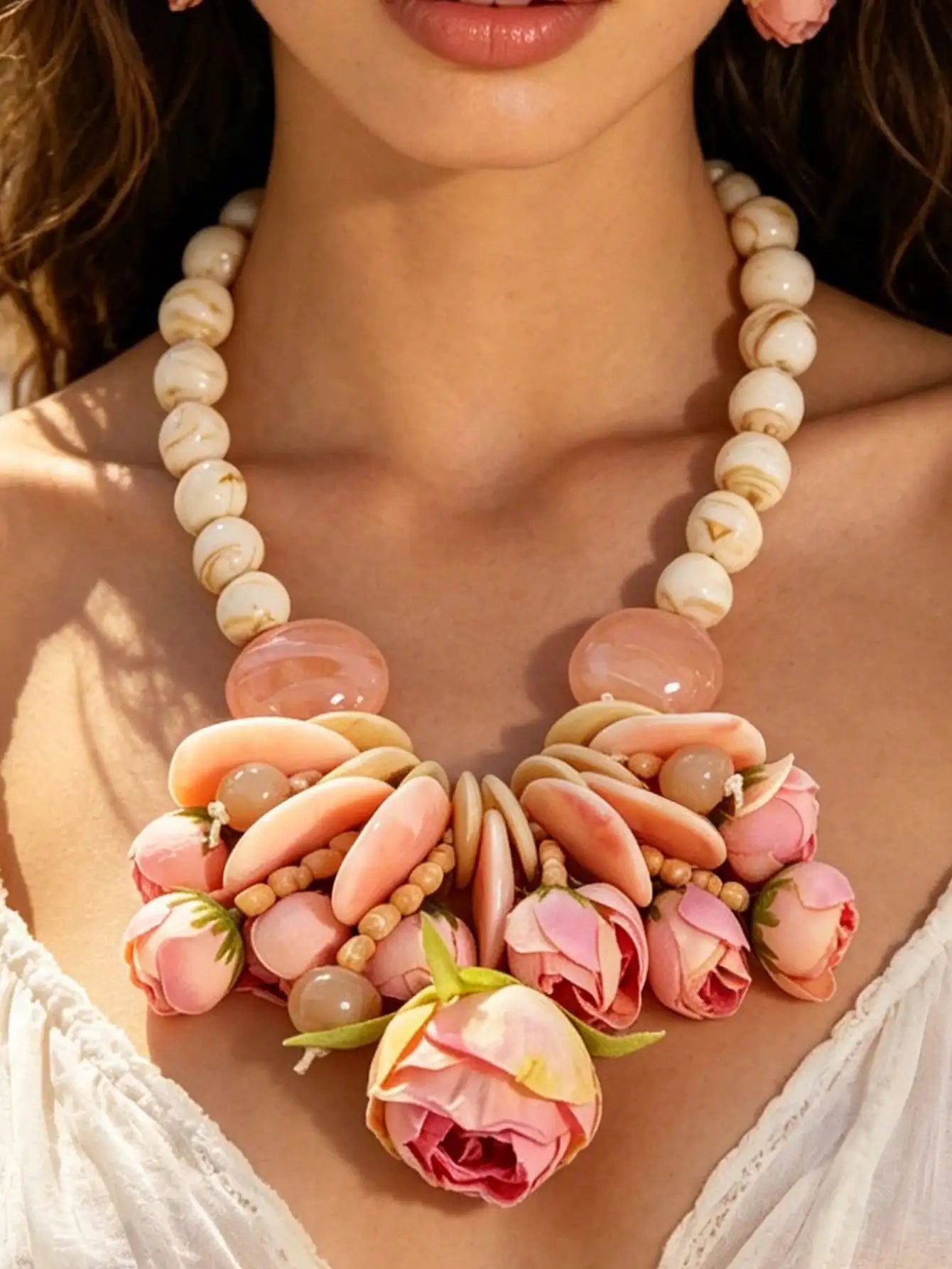 Crystal Multi-Layer Water-Drop Necklace — Clear | KIMLUD